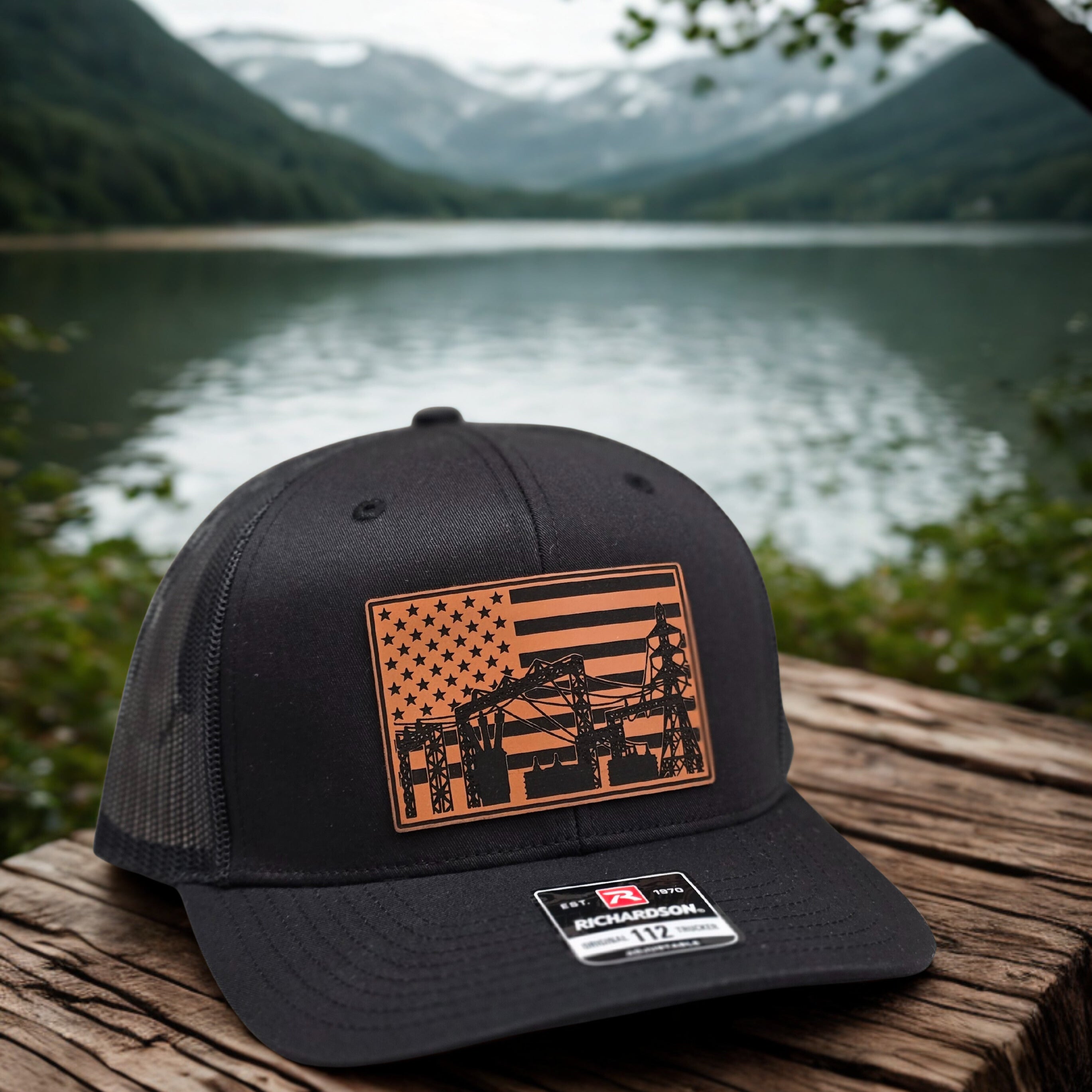 Substation Electrician Patch Hat – Richardson 112 Workwear Cap apparel design detail