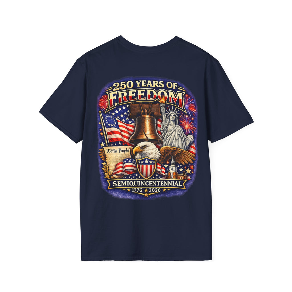 250 Years of Freedom T-Shirt, Semiquincentennial 1776-2026 Patriotic Shirt , We The People American Independence Tee