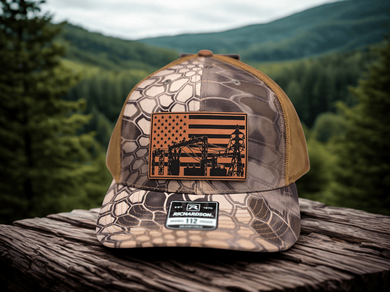 Substation Electrician Patch Hat – Richardson 112 Workwear Cap in black-embroidered shirt color