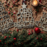 Custom Family Name Ornament Personalized Tree Decor