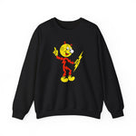 Black Reddy Kilowatt crewneck sweatshirt front view