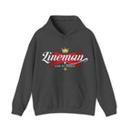 Lineman Hoodie - King of Trades Sweatshirt for Electricians, Gift for Father's Day, Workwear, Casual Apparel, Cozy Style