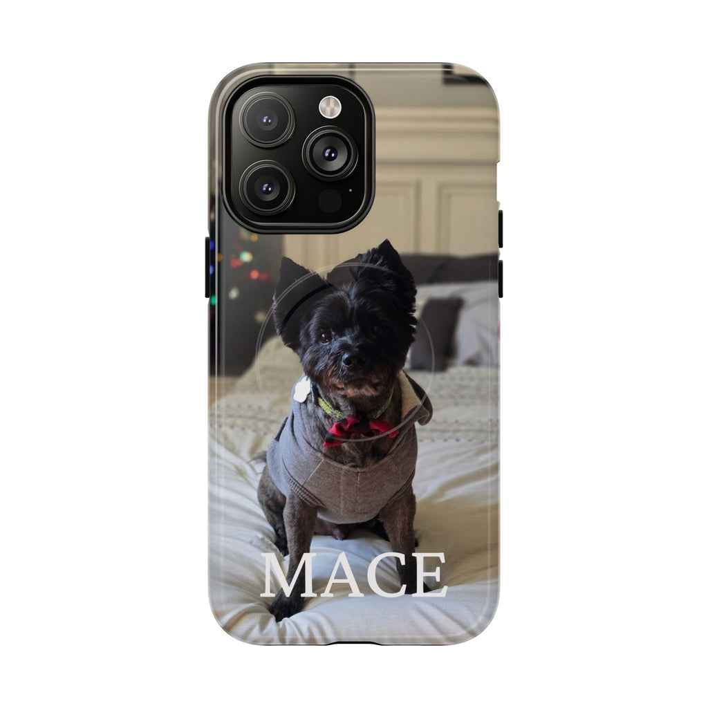 Custom Magnetic Tough Phone Case (MagSafe-Compatible) for iPhone 13–17 in Glossy shirt color