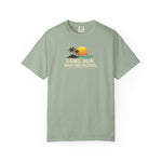 Funny Raccoon Beach Vacation Shirt – Sand Sun Bad Decisions Tee in Bay shirt color