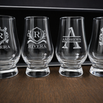 Personalized Whiskey Glasses Engraved Glencairn Set