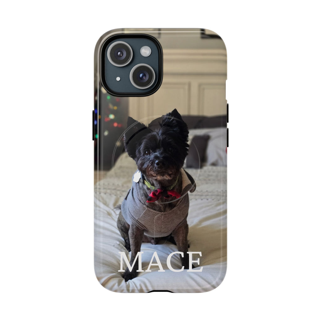 Custom Magnetic Tough Phone Case (MagSafe-Compatible) for iPhone 13–17 in Glossy shirt color