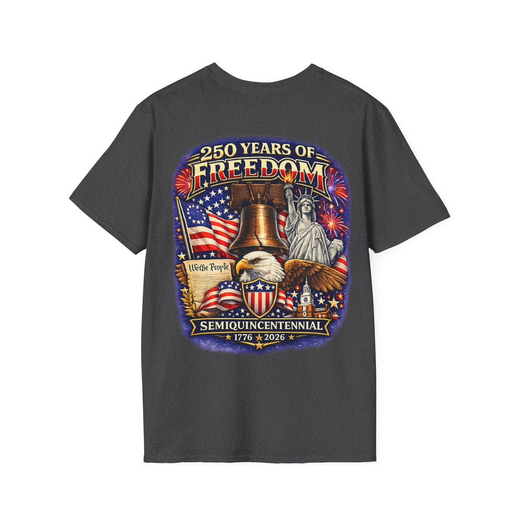 250 Years of Freedom T-Shirt, Semiquincentennial 1776-2026 Patriotic Shirt , We The People American Independence Tee
