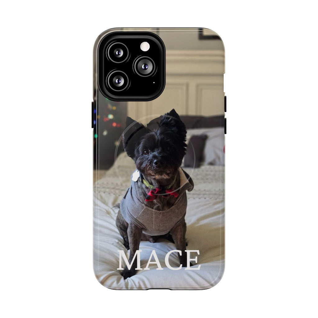 Custom Magnetic Tough Phone Case (MagSafe-Compatible) for iPhone 13–17 apparel design detail