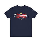Lineman King of Trades Tee in Military Green shirt color