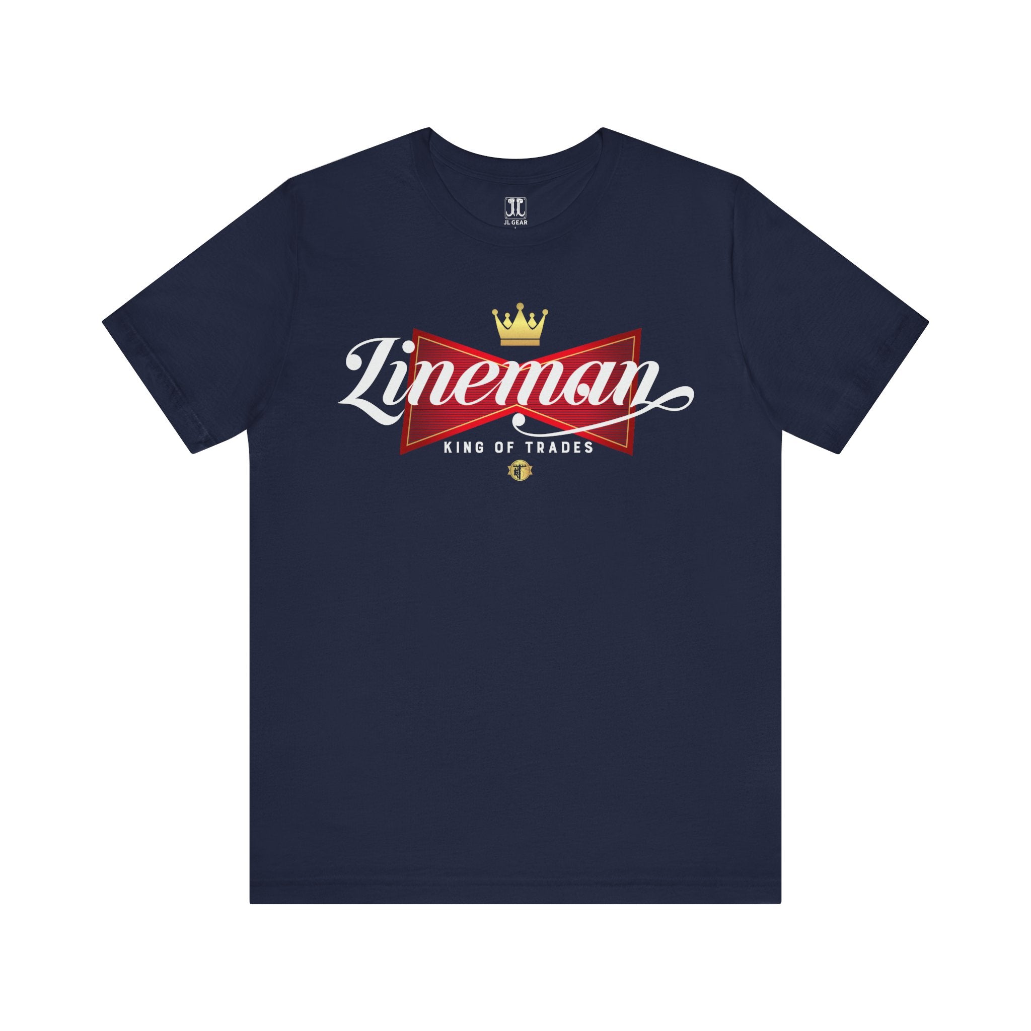 Lineman King of Trades Tee in Military Green shirt color