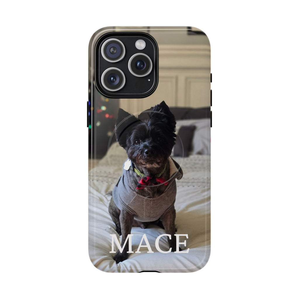Custom Magnetic Tough Phone Case (MagSafe-Compatible) for iPhone 13–17 in Glossy shirt color