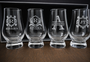 Personalized Whiskey Glasses Engraved Glencairn Set