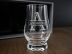 Personalized Whiskey Glass Set – Engraved Glencairn Style Glasses barware product view