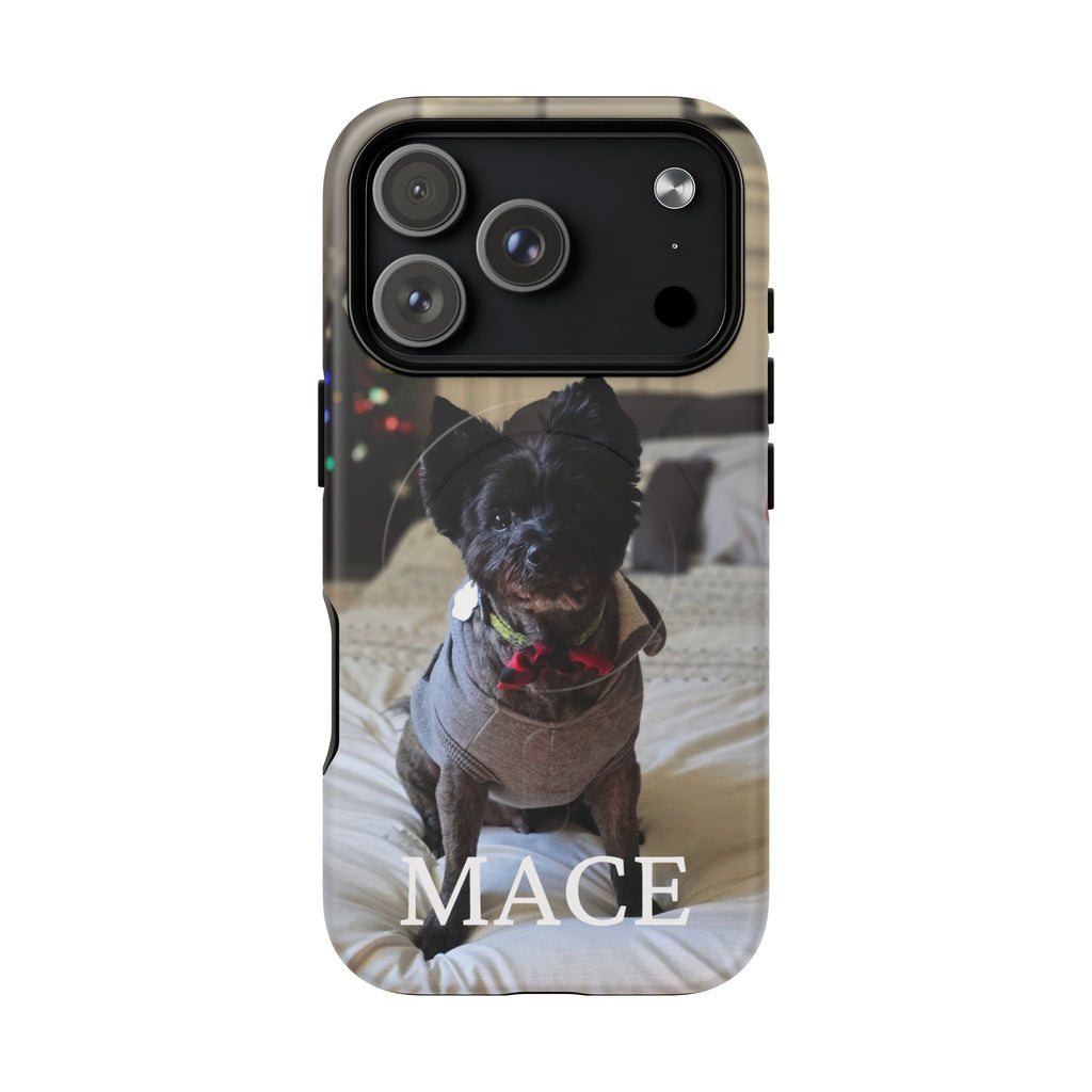 Custom Magnetic Tough Phone Case (MagSafe-Compatible) for iPhone 13–17 in Glossy shirt color