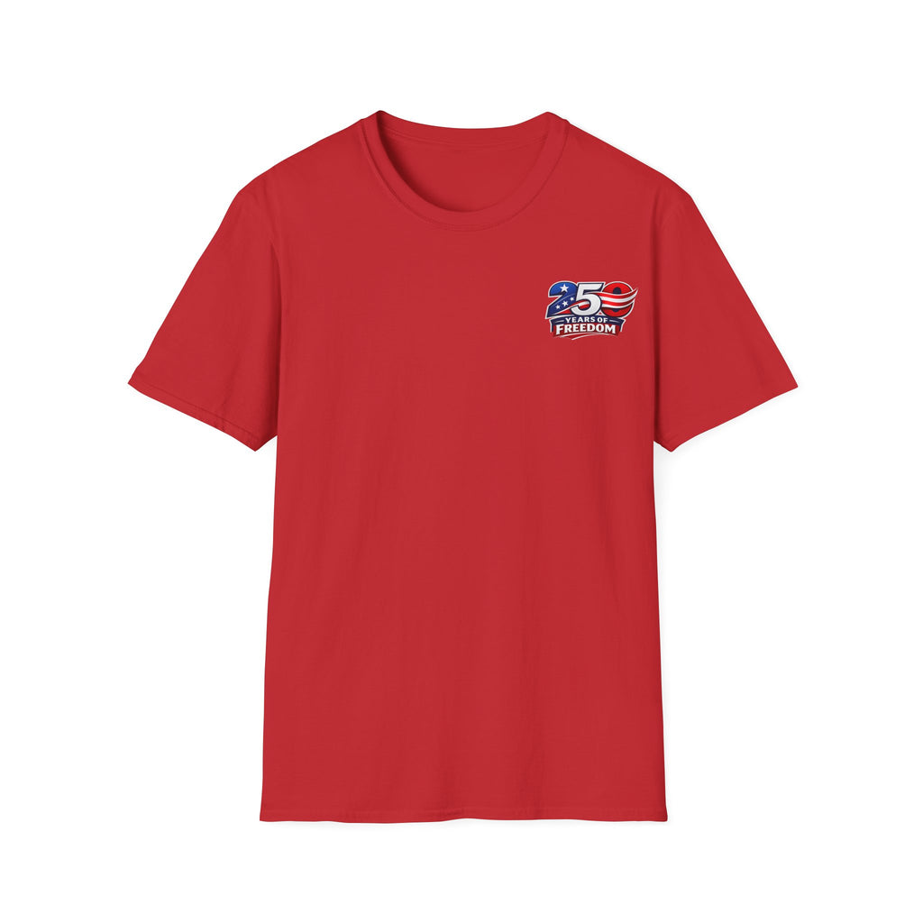 250 Years of Freedom T-Shirt – 1776–2026 Patriotic We The People Tee in White shirt color