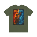 Vibrant Lineman Graphic Tee in True Royal shirt color