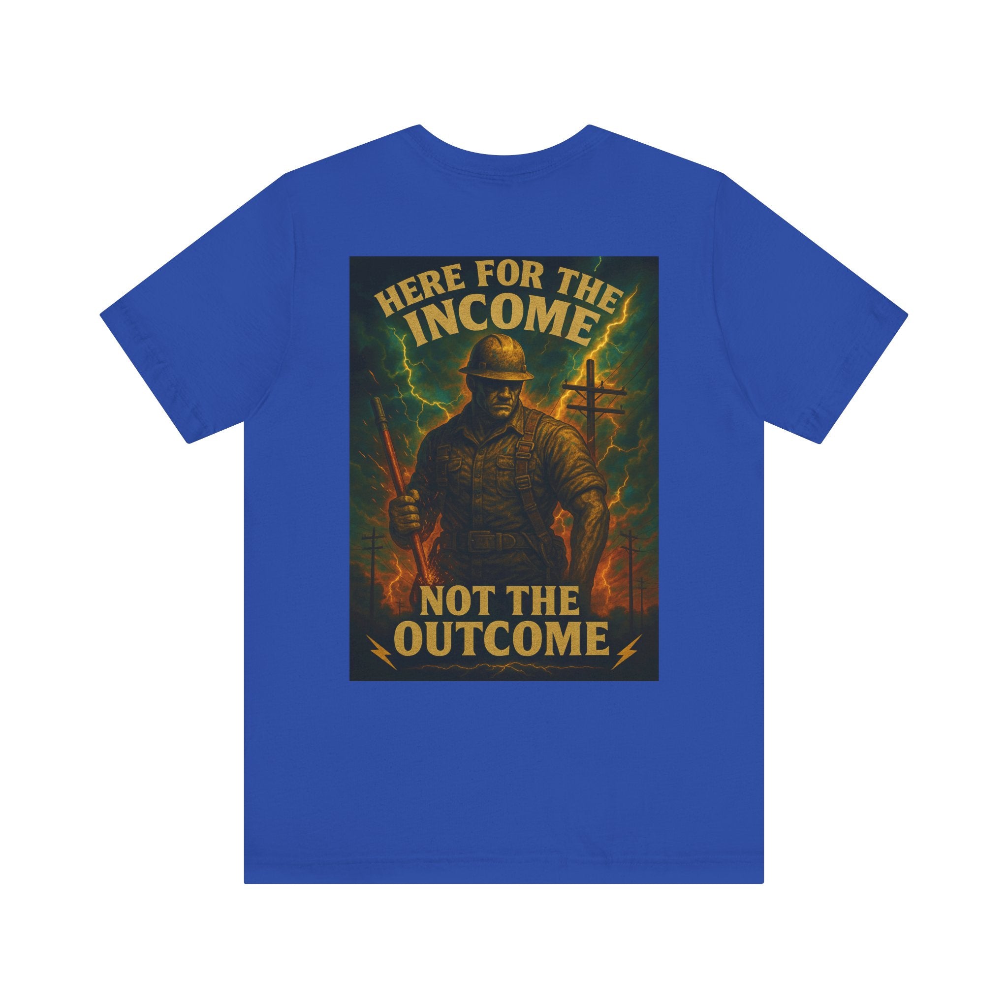 Lineman Unisex Jersey Short Sleeve Tee in Athletic Heather shirt color