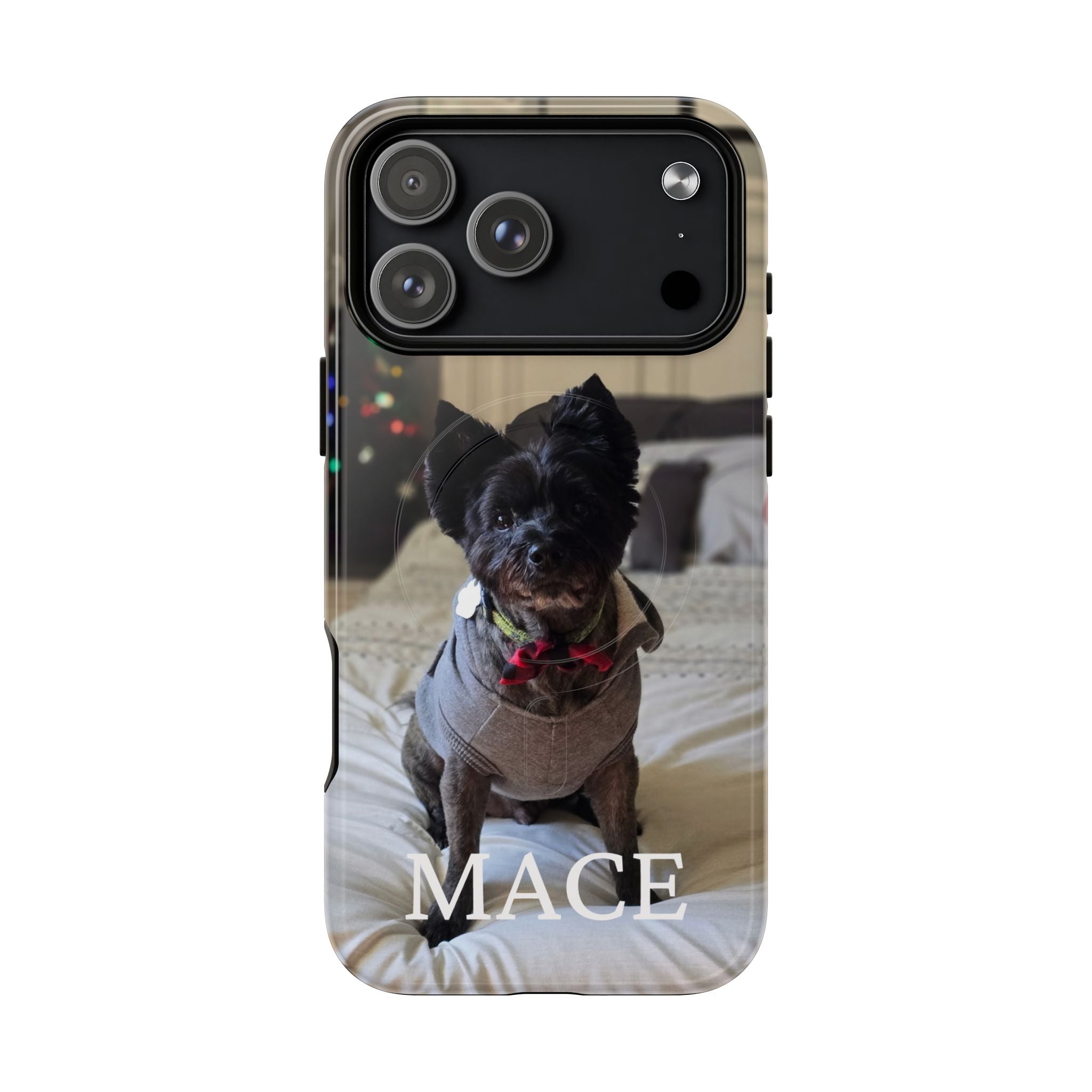 Custom Magnetic Tough Phone Case (MagSafe-Compatible) for iPhone 13–17 apparel design detail