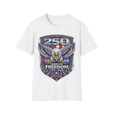 America 250 Shirt – Patriotic Eagle USA Flag Tee in Navy shirt color