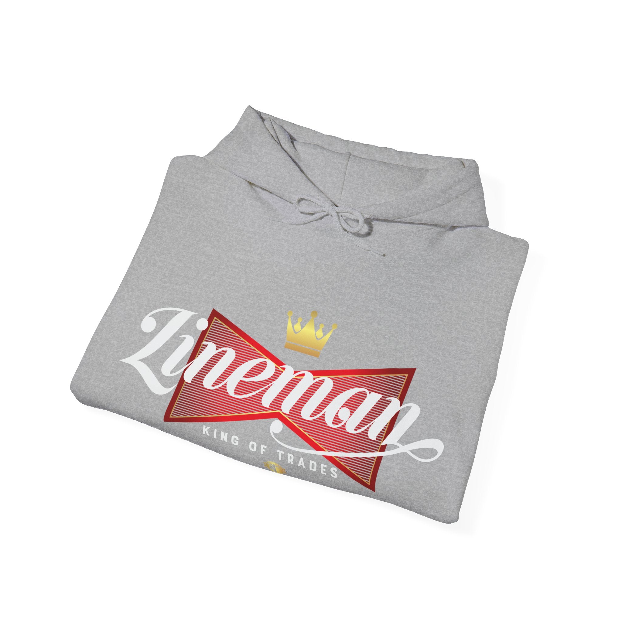 Lineman Hoodie - King of Trades Sweatshirt for Electricians, Gift for Father's Day, Workwear, Casual Apparel, Cozy Style