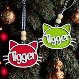 Personalized Pet Christmas Ornament for Cats or Dogs holiday ornament product view
