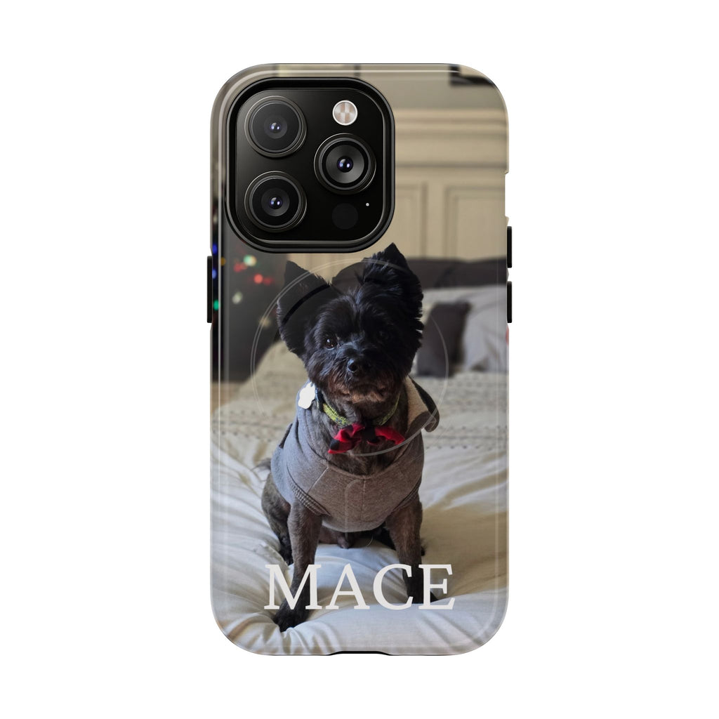 Custom Magnetic Tough Phone Case (MagSafe-Compatible) for iPhone 13–17 in Glossy shirt color