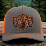 Hunting Patch Hat – Buck, Turkey, Elk & Pheasant Designs in Buck shirt color