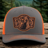 Hunting Patch Hat – Buck, Turkey, Elk & Pheasant Designs in Buck shirt color