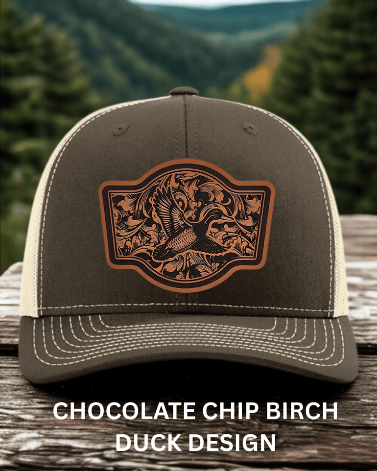 Hunting Patch Hat – Buck, Turkey, Elk & Pheasant Designs in Buck shirt color