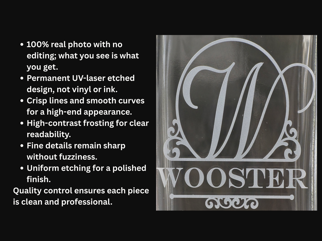 Engraved Whiskey Decanter Set 750ml Rocks Glasses Custom Monogram Gift Groomsmen Wedding Anniversary