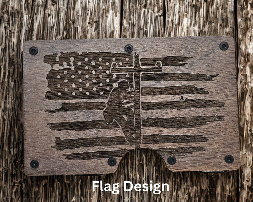 Personalized Lineman Gift, Slim Minimalist Wallet & Money Clip