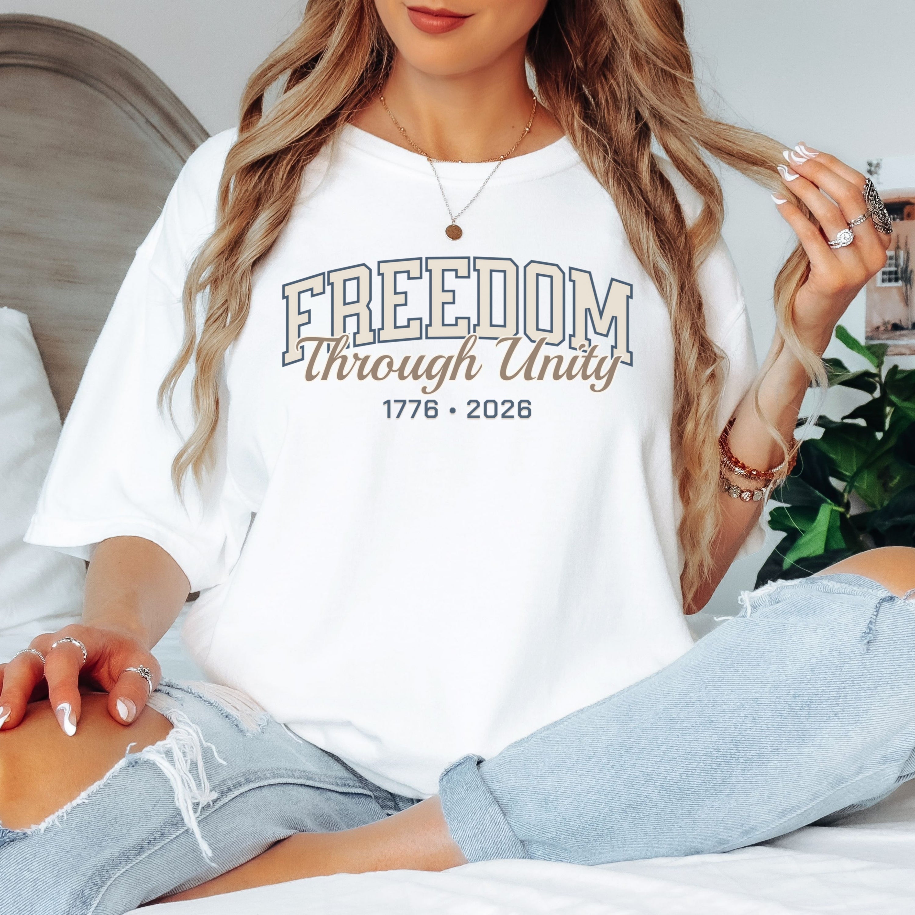 America 250 Freedom Shirt – 1776 2026 Patriotic Comfort Colors Tee in Blue Spruce shirt color