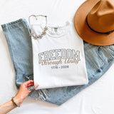 America 250 Freedom Shirt – 1776 2026 Patriotic Comfort Colors Tee in Black shirt color