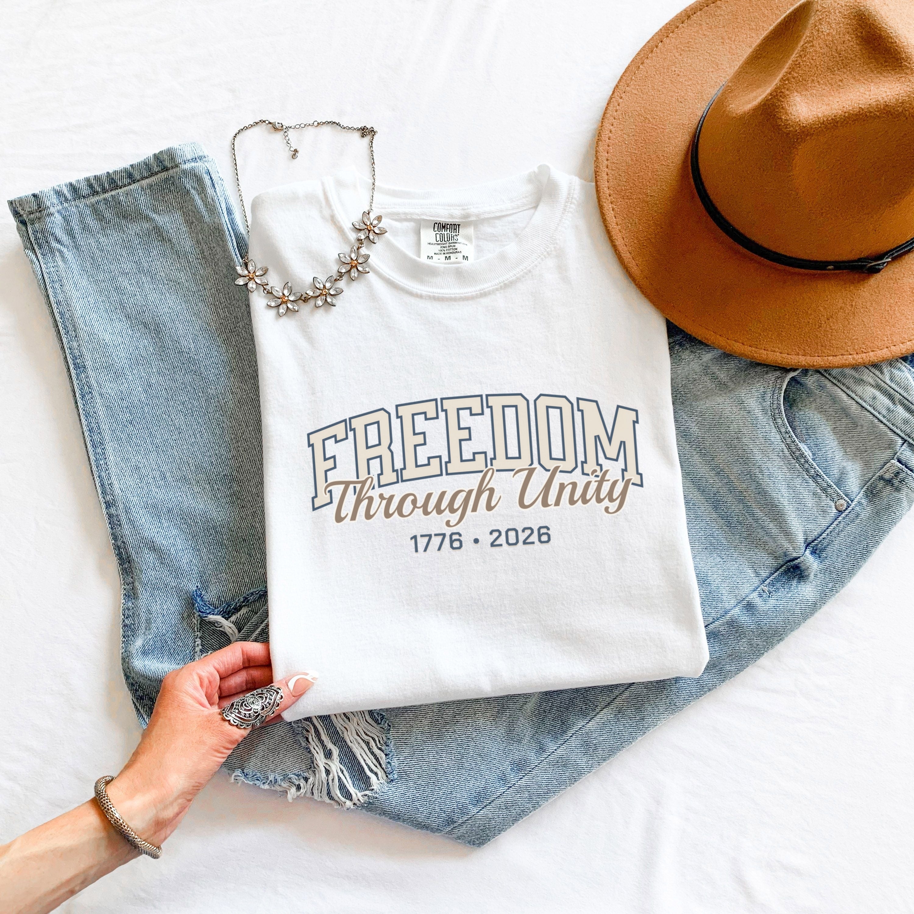America 250 Freedom Shirt – 1776 2026 Patriotic Comfort Colors Tee in Black shirt color