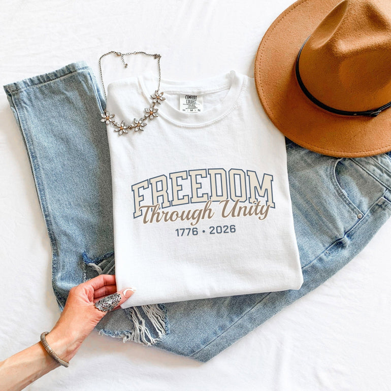 America 250 Freedom Shirt – 1776 2026 Patriotic Comfort Colors Tee in Black shirt color