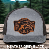 Hunting Patch Hat – Buck, Turkey, Elk & Pheasant Designs in Buck shirt color