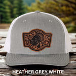 Hunting Patch Hat – Buck, Turkey, Elk & Pheasant Designs in Buck shirt color