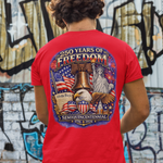 250 Years of Freedom T-Shirt – 1776–2026 Patriotic We The People Tee in Sport Grey shirt color