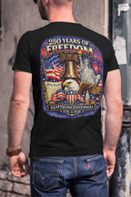 250 Years of Freedom T-Shirt, Semiquincentennial 1776-2026 Patriotic Shirt , We The People American Independence Tee