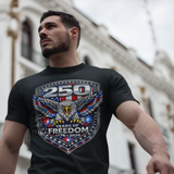 America 250 Eagle Shirt Patriotic USA Flag Tee