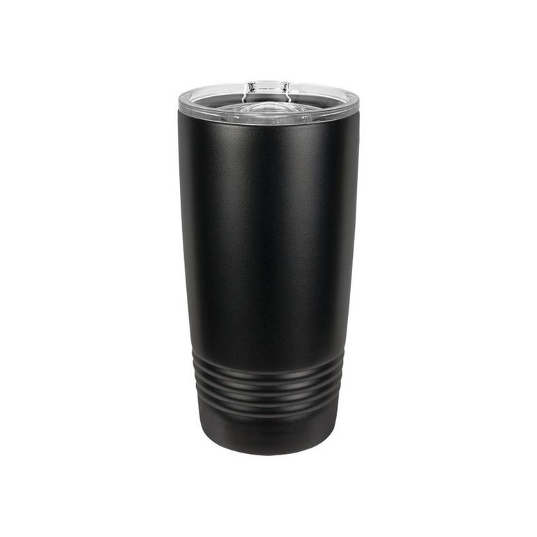 20 oz Polar Camel Tumbler with Slider Lid — Full Black
