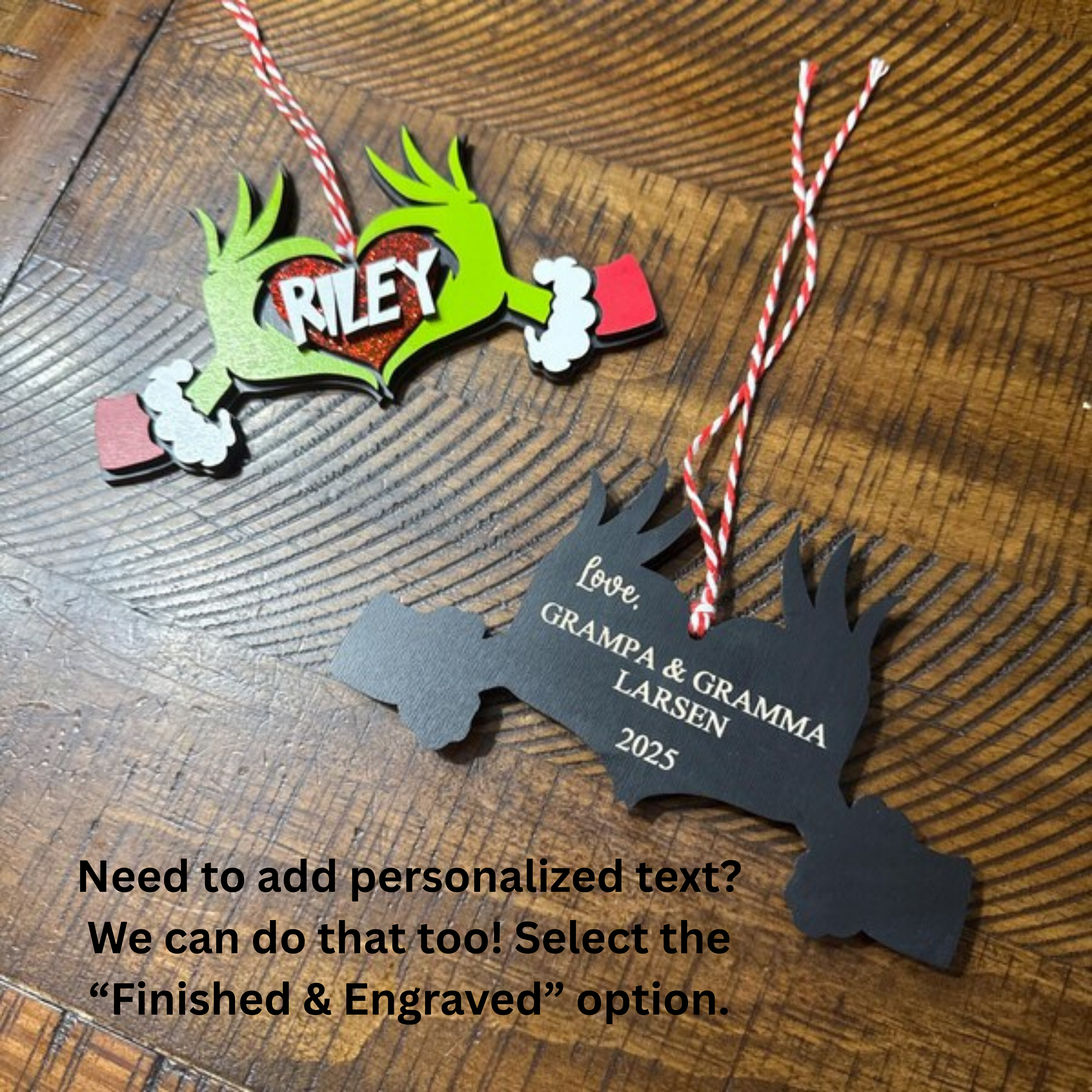 Personalized Grinch Ornament – Custom Whoville Christmas Ornament holiday ornament product view