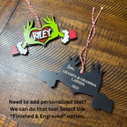 Personalized Grinch Ornament – Custom Whoville Christmas Ornament