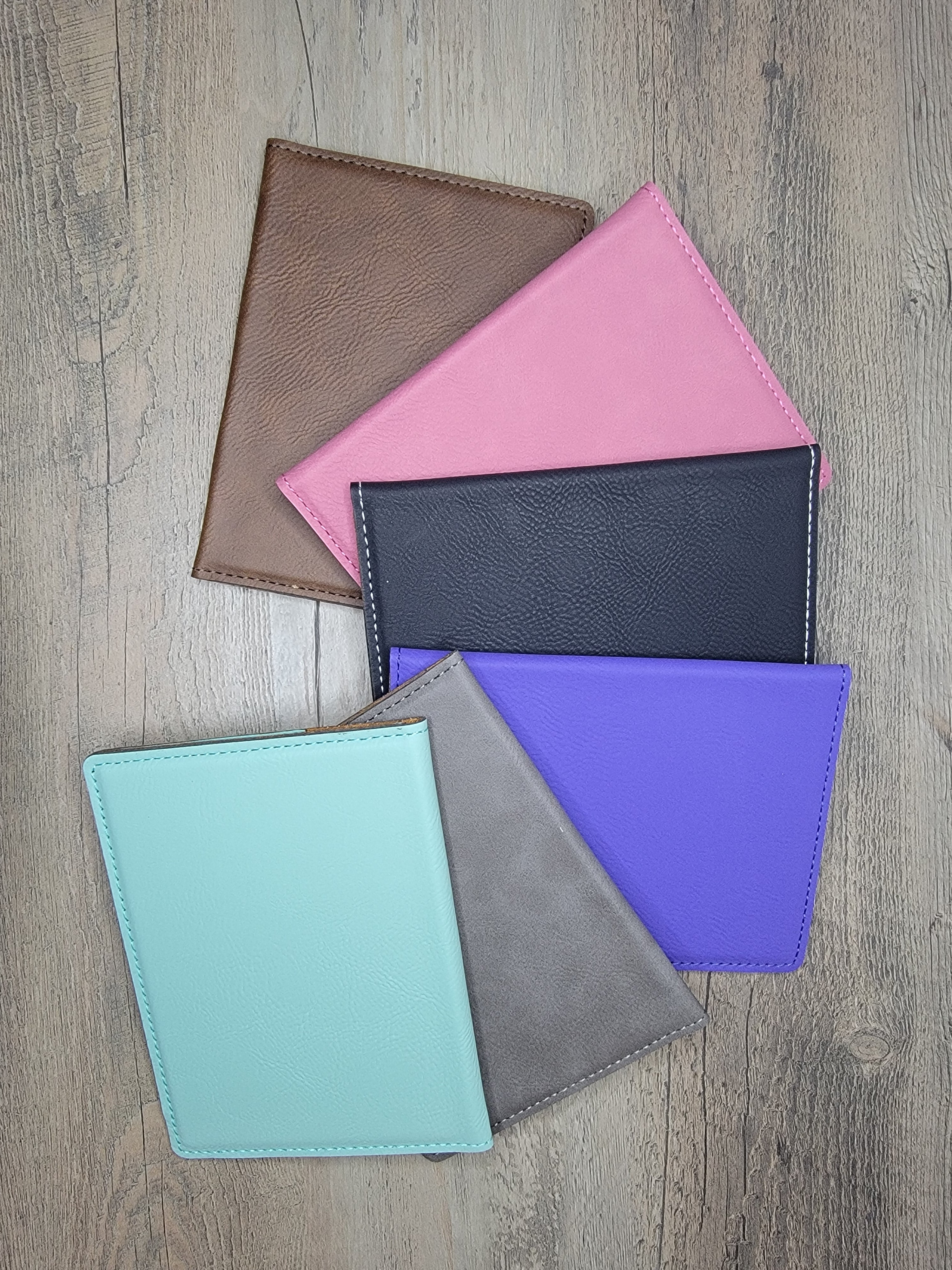 Personalized Passport Holder – Leatherette Travel Wallet apparel design detail