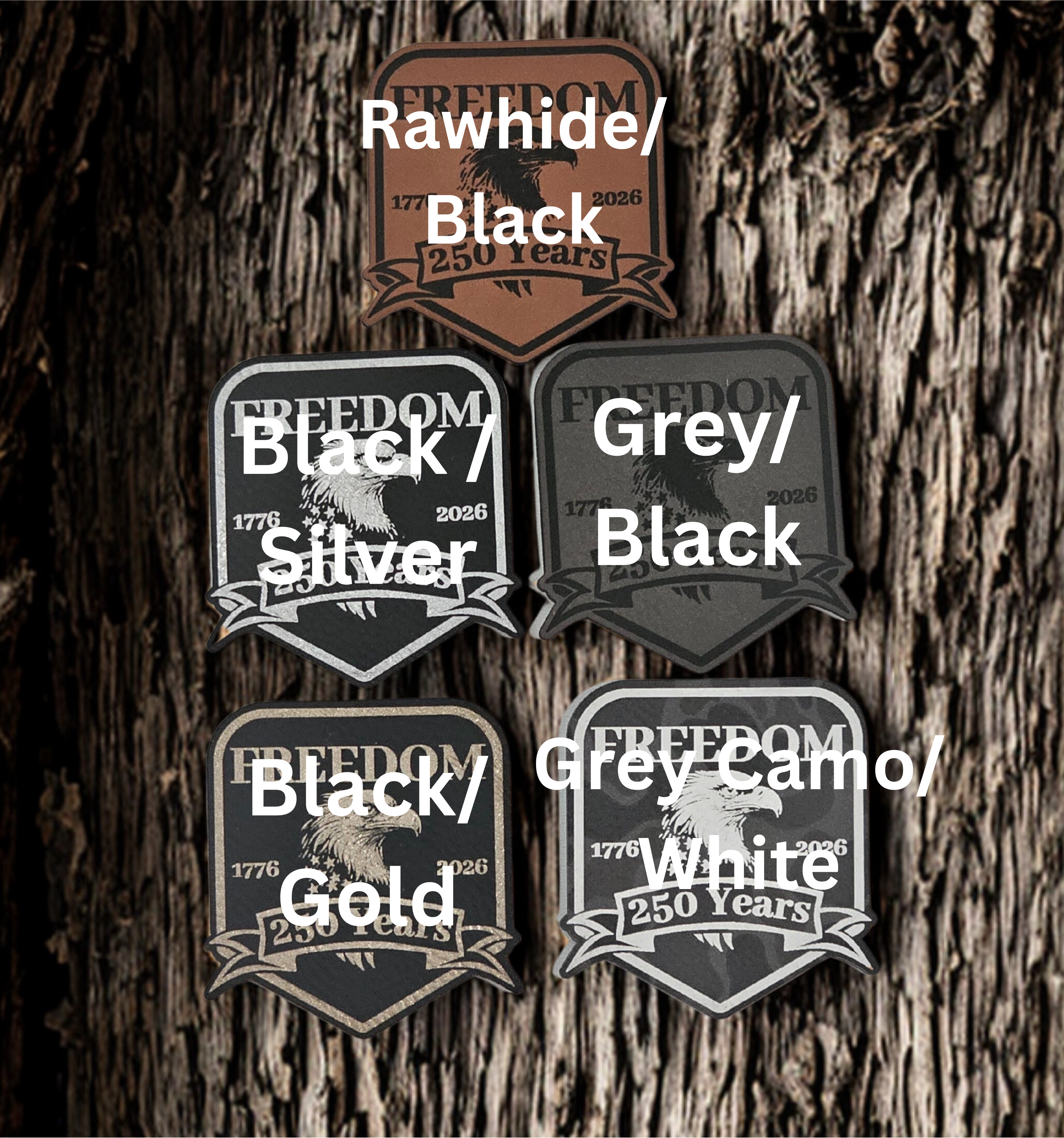 250th Anniversary Freedom Patch Hat Patriotic US Commemorative Cap Semi quincentennial Cotton-Poly