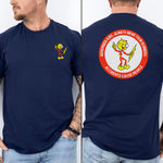 Reddy Kilowatt Shirt - Vintage Lineman Gift for Electrical Workers in Royal shirt color