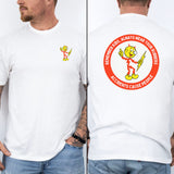 Reddy Kilowatt Shirt - Vintage Lineman Gift for Electrical Workers in White shirt color