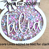 Personalized Easter Basket Tag - Handcrafted Bunny Design for Kids' Baskets, Unique Holiday Gift & Keepsake Christmas tree