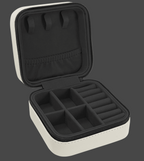 Personalized Travel Jewelry Box with Black Lining