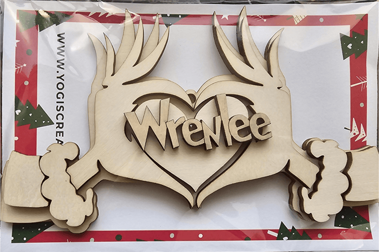 Personalized whimsical Christmas ornament for family tree